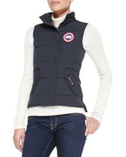 Womens Freestyle Puffer Vest   Canada Goose   Pacific blue (LARGE)