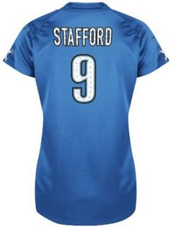 NFL Womens Detroit Lions Matt Stafford Draft Him II Short Sleeve Raglan V Neck Tee (Sport Blue/White/Stone Gray, X Large) : Sports Fan T Shirts : Clothing