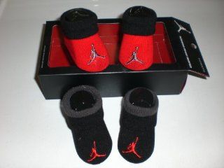 Nike Air Jordan Newborn Baby Booties Black & Red, Size 0 6 Months : Infant And Toddler Apparel : Baby