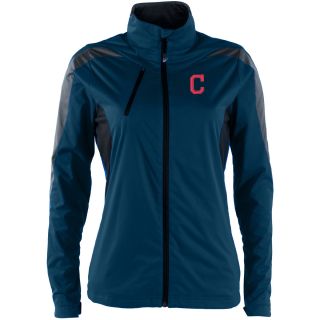 Antigua Cleveland Indians Womens Discover Pullover   Size: Large, Nav/smk (ANT