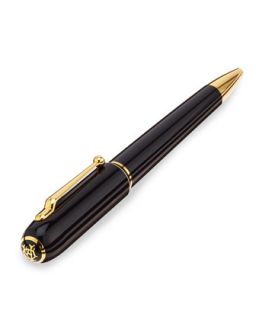 Sidecar Gold Plated Ballpoint Pen   Alfred Dunhill   Red