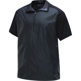 NIKE Mens 1/2 Zip Short Sleeve Golf Wind Top   Size: Xl, Black/black