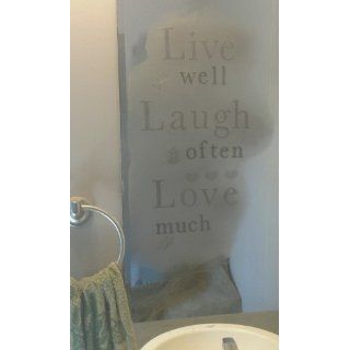 Main Street Wall Creations Live Well Laugh Often Love Much Wall Decal Sticker   Wall Decor Stickers