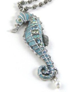 Seahorse Pendant Necklace: Mary Demarco: Jewelry