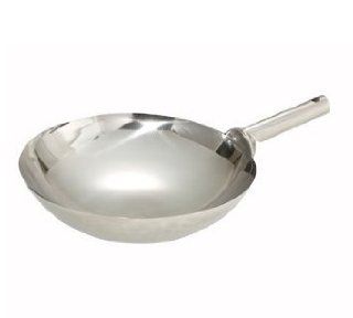 16" Japanese Style Stainless Steel Wok: Kitchen & Dining