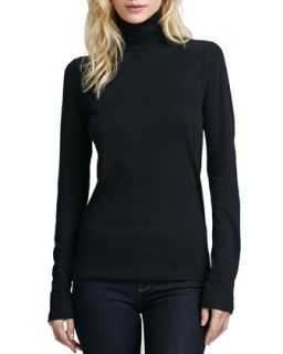 Womens Relaxed Fit Turtleneck   Majestic Paris for Neiman Marcus   White (1 /