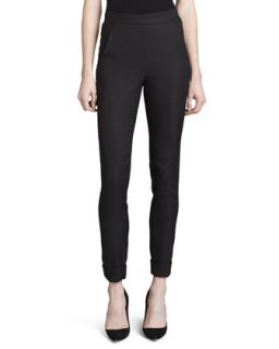 Womens High Waist Ankle Pants, Anthracite   Donna Karan   Anthracite (4)