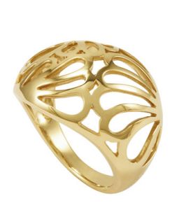 18k Gold Petal Filigree Ring, 18mm   Lagos   Gold (7)