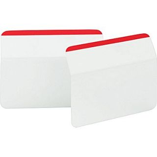 Post it Hanging File Folder Durable Tabs, Red, 50 Tabs/Pack