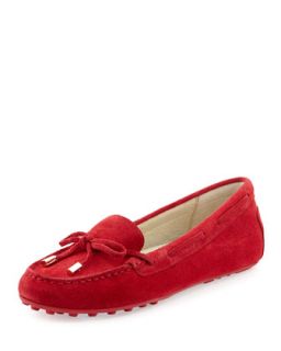 Daisy Suede Moccasin Loafer   MICHAEL Michael Kors   Scarlet (36.5B/6.5B)