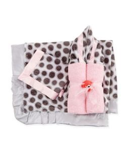Slate Spot Hooded Towel, Pink   Swankie Blankie   Pink