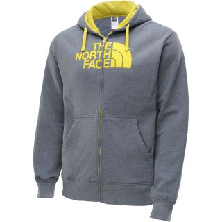 THE NORTH FACE Mens Half Dome Full Zip Hoodie   Size: Small, Charcoal/yellow