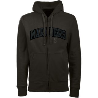 Antigua Seattle Mariners Mens Signature Full Zip Hooded Sweatshirt   Size