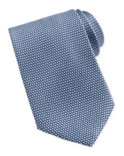 Mens Micro Circle Neat Tie, Light Blue   Ermenegildo Zegna   Lt blue