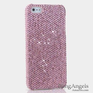 BlingAngels iphone 5 Bling Case Cover Faceplate Swarovski Luxury Diamond Light Baby Pink Crystal Design (100% Handcrafted by BlingAngels with Pink Carrying Pouch) Cell Phones & Accessories