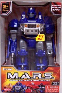 M.A.R.S. Motorized Attack Robo Squad   Blue Robot: Toys & Games