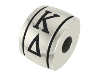 Kappa Delta Barrel Sorority Bead Charm Fits Most Pandora Style Bracelets Including, Chamilia, Troll and More. High Quality Bead in Stock for Fast Shipping: Jewelry