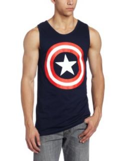 Captain America Men's Marvel 80'S Tanktop: Movie And Tv Fan Tank Top Shirts: Clothing