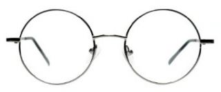 Full rim metal round eyeglasses frame ( Mid Size): Clothing