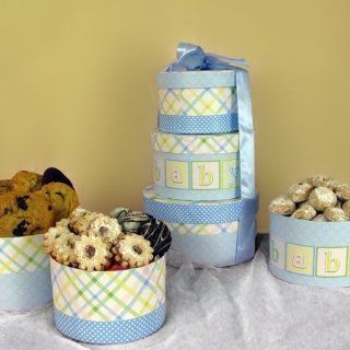 Mazel Tov Its A Baby Boy   Gift Tower  Cookies Gourmet  Grocery & Gourmet Food