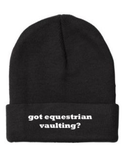 Fastasticdeal Got Equestrian Vaulting Embroidered Beanie Cap: Clothing