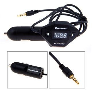 Excelvan F27 Fm Wireless Radio Adapter Transmitter with Automobile Car Charger for Smartphone and Mp3 Mp4 : Car Electronics