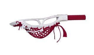 STX Lacrosse Attack/Midfield Length Lacrosse Stick with Head, Pocket and Shaft, White/Red : Sports & Outdoors