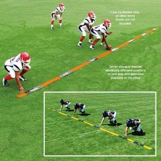 Fisher Football Line Up Markers OFFENSIVE/DEFENSIVE LINE UP MARKER 35 LONG : Football Yard Markers : Sports & Outdoors