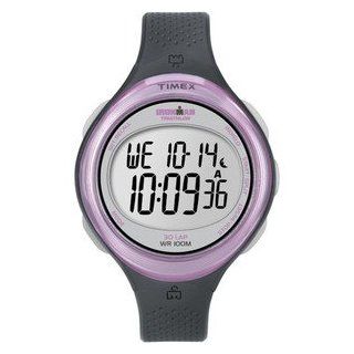 Timex Women's T5k600 Ironman Clear View 30 lap Dark Grey/pink Watch Steko LTD: Watches