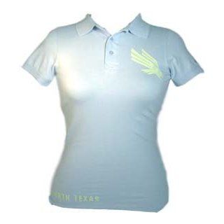 North Texas Mean Green Womens Polo Dress Shirt (Sky Blue / S) : Sports & Outdoors