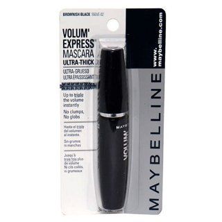 Maybelline Volum' Express Washable Mascara, Brownish Black   .34 fl oz : Hypoallergenic Mascara : Beauty