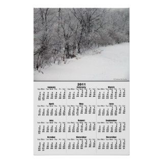 Snowy Woods 2011 Calendar Poster