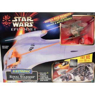 Star Wars Episode 1 Electronic Naboo Royal Starship Blockade Cruiser Playset Toys & Games