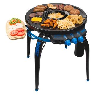 Blacktop 360 The Party Hub Grill Fryer   Gas Grills