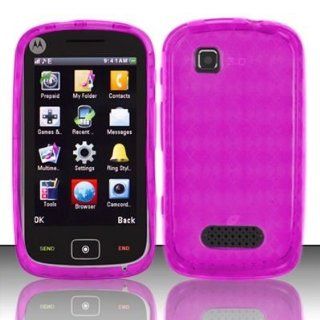 For Net 10 Motorola EX124g Accessory   Pink Agryle TPU Soft Gel Case Proctor Cover + Lf Stylus Pen0: Cell Phones & Accessories