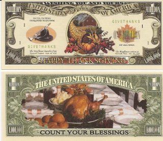 Happy Thanksgiving $Million Dollar$ Novelty Bill Collectible: Everything Else