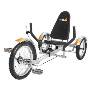 Mobo Triton Three Wheeled Cruiser Pedal Riding Toy   Silver   Tricycles & Bikes