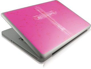 Peter Horjus   Scratched Cross Pink   Apple MacBook Pro 13   Skinit Skin: Computers & Accessories