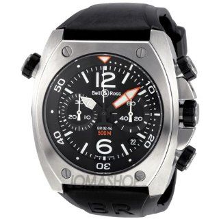 Bell and Ross Marine Automatic Chronograph Black Rubber Mens Watch BR02 CHR BL ST Bell and Ross Watches