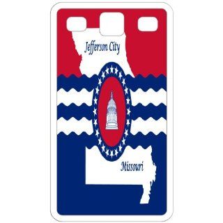 Jefferson City Missouri MO City State Flag White Samsung Galaxy S3 i9300 Cell Phone Case   Cover: Cell Phones & Accessories