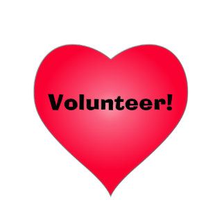Volunteer: Share Your Heart Heart Stickers