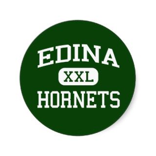 Edina   Hornets   High School   Edina Minnesota Round Stickers