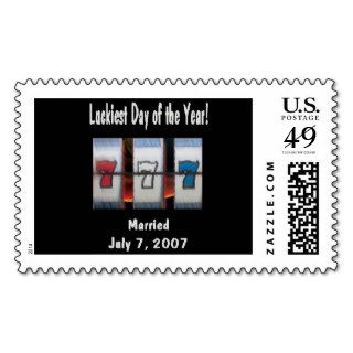 Luckiest Day of the Year! Married July 7, 2007 Ann Postage Stamp