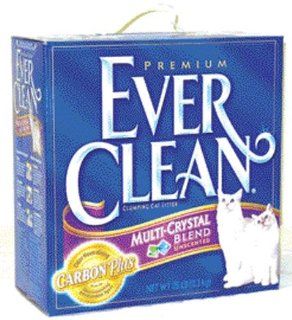 Ever Clean Plus Multi Crystal Unscented Cat Litter, 25 Lb Box : Pet Supplies