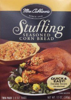Mrs. Cubbison's CORN BREAD Stuffing 12oz. (4 Boxes) : Packaged Stuffing Side Dishes : Grocery & Gourmet Food