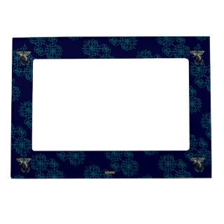 Mehndi Ganesha (Blue) Magnetic Picture Frames