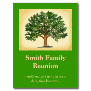 Family Reunion Postcard Invit
