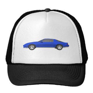 80's Camaro Sports Car 3D Model Mesh Hats