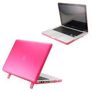 Hard Shell Matte Transparent Hard Case Cover with Stand for 15" Model A1286 Aluminum Unibody MacBook Pro (15.4 inch diagonal regular display)   Pink: Computers & Accessories