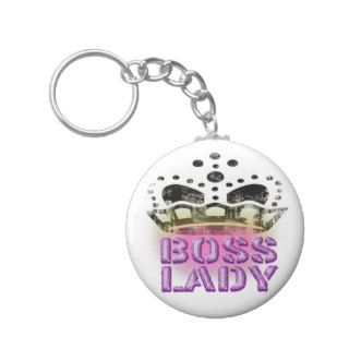 Boss Lady Queen   Large Crown Key Chain